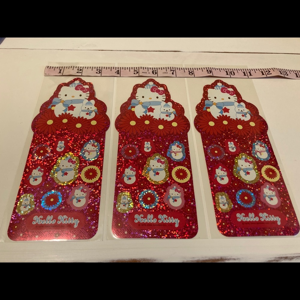 Sold Set of 3 sheets Hello Kitty Stickers Sanrio - Picture 5 of 9